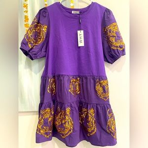 Tiger Fan Sequin Dress